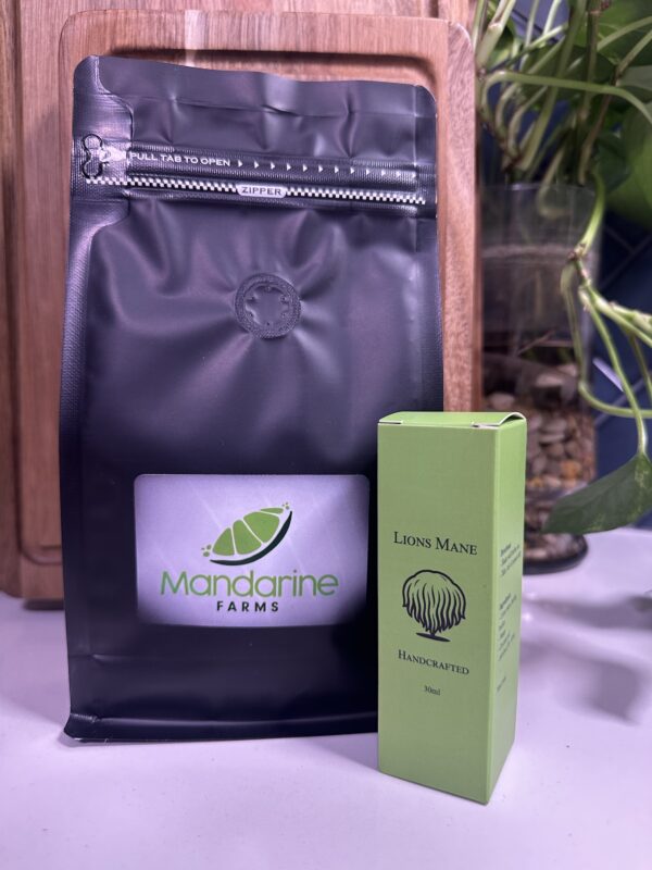 Ground Coffee (100% Arabica)+ Lions Mane Tincture